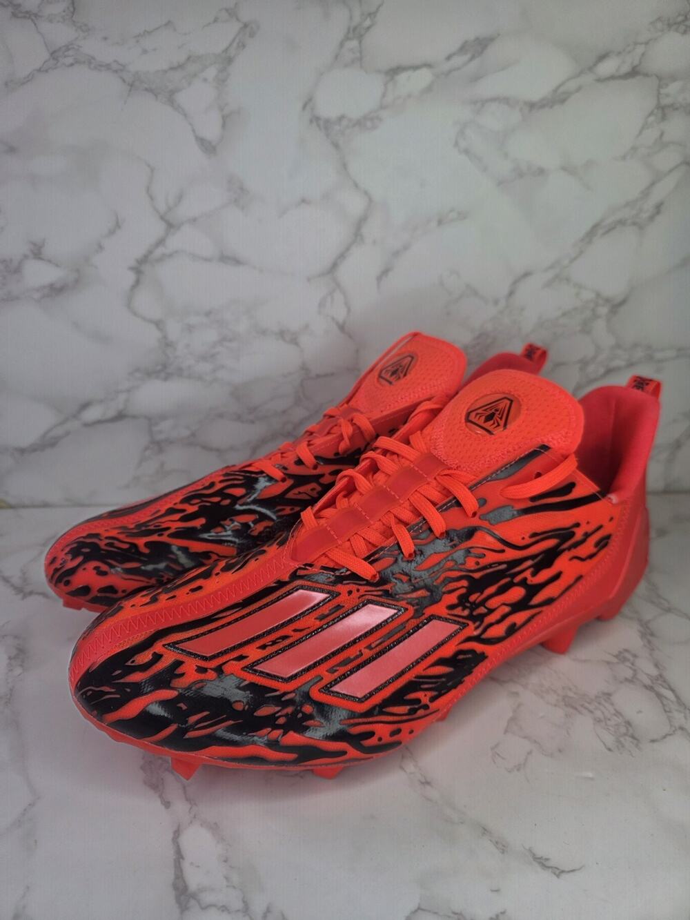 Adidas Adizero 12.0 Poison Football Cleats - Solar Red - IG7207 Men’s Size 14